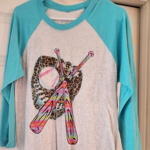 Crazy train baseball tee